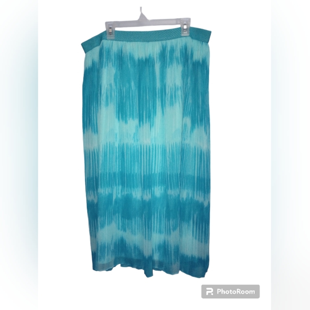 Ruby Rd. blue skirt - Picture 2 of 3